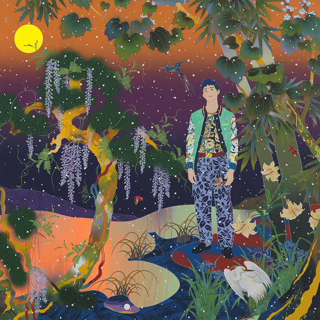 2024即納松山智一 TOMOKAZU MATSUYAMA 版画 River To The Bank ED100 額装付き シルクスクリーン